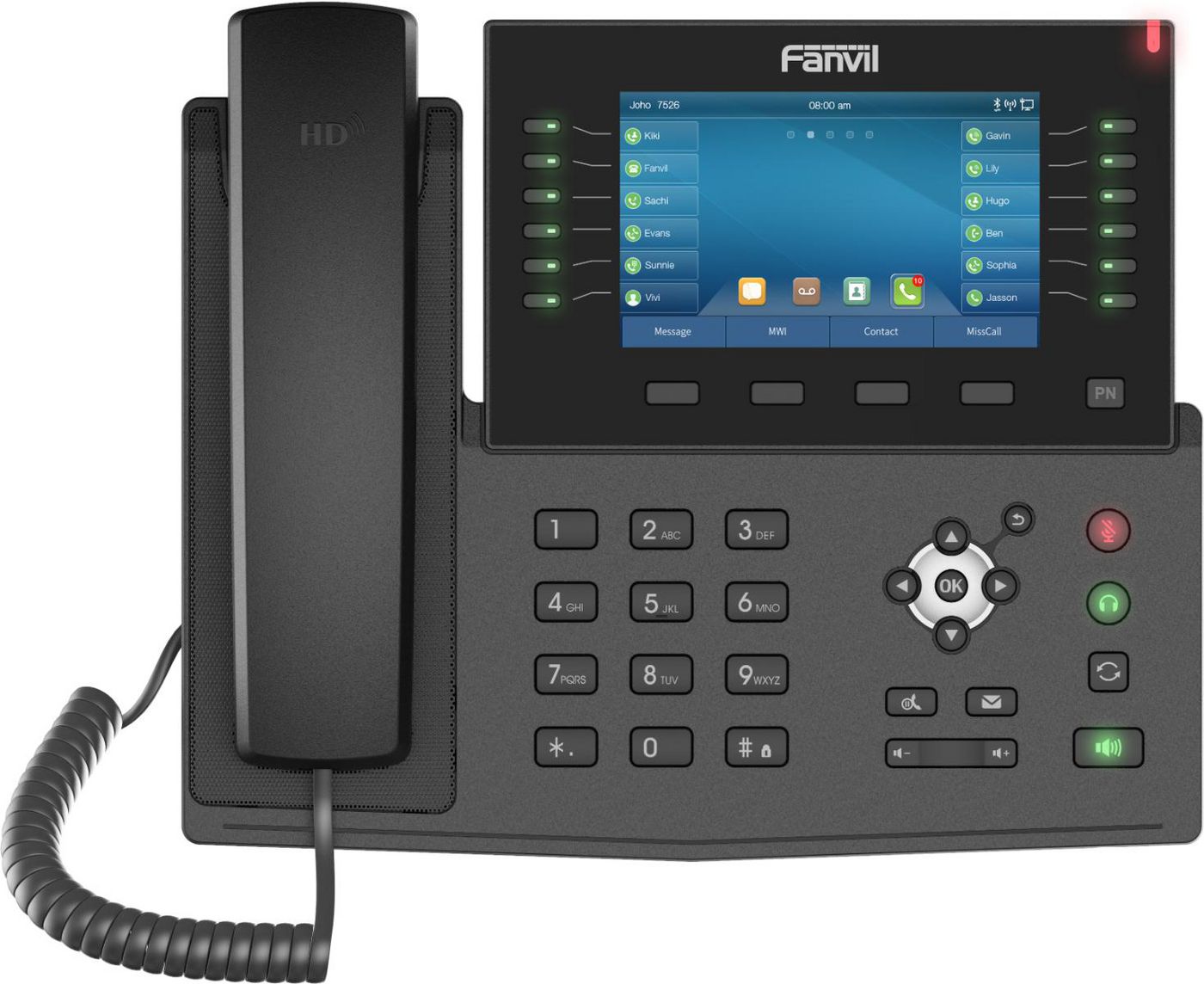 Ip Phone Black 20 Lines Lcd 