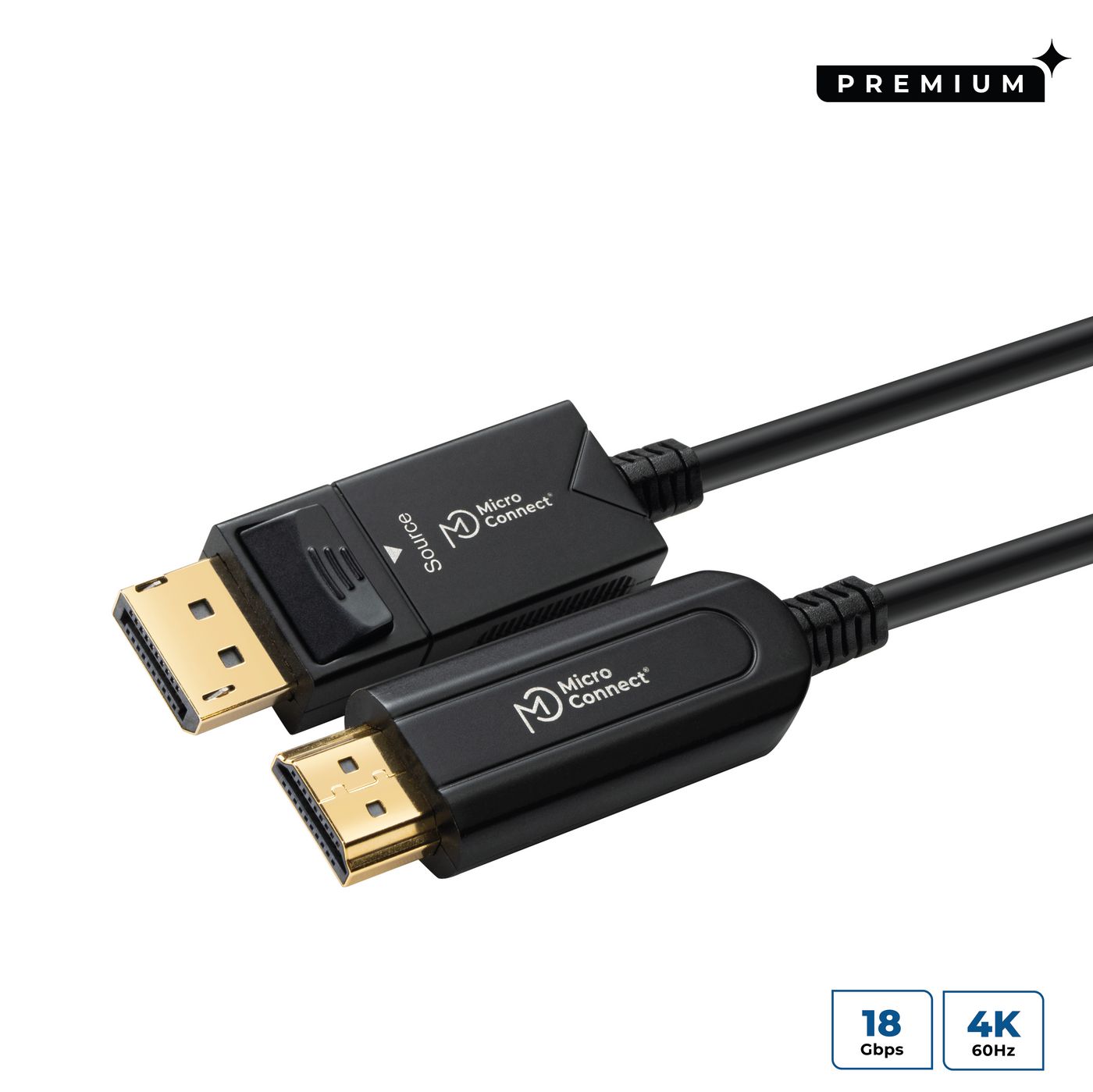 Premium Optic DP - HDMI kabel