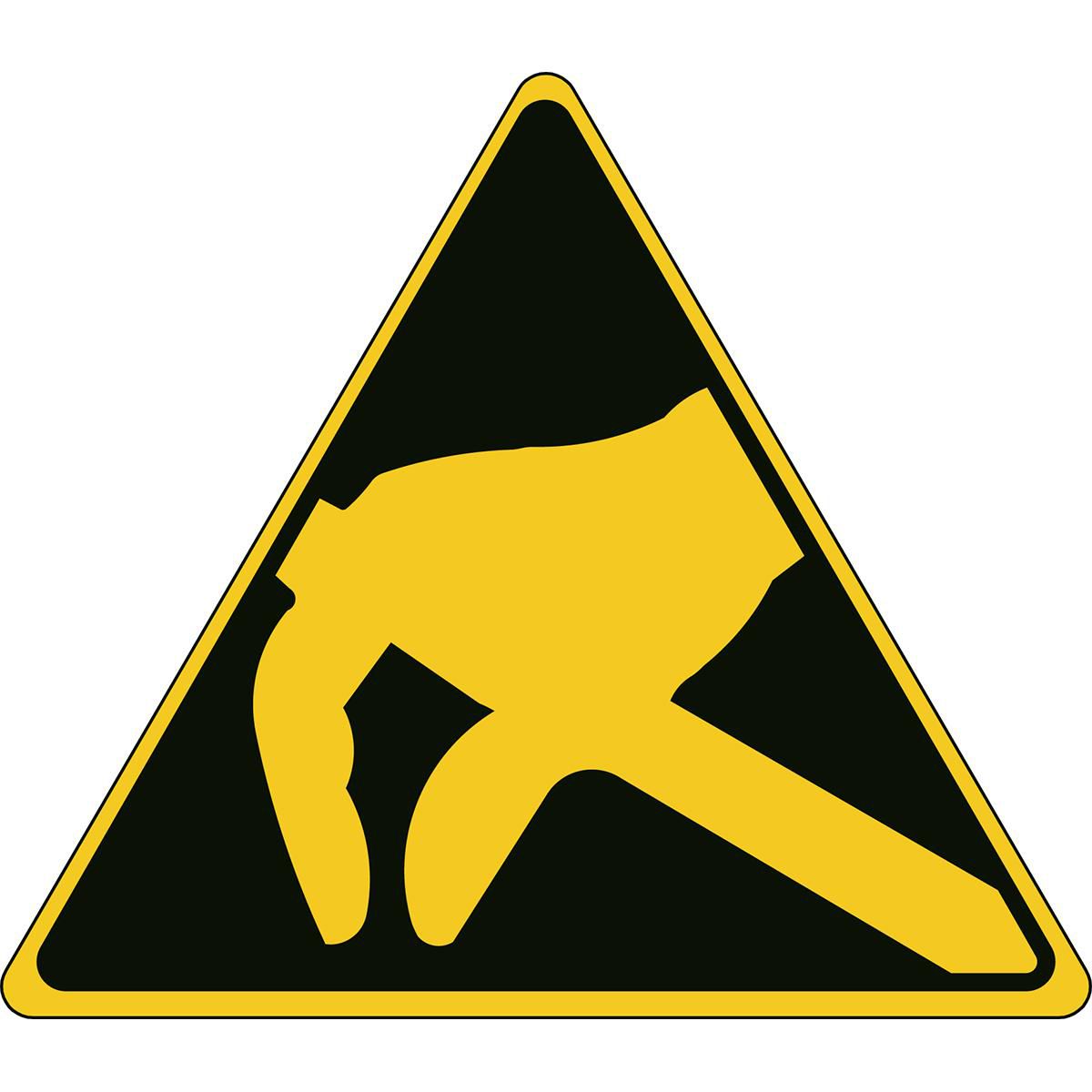 Caution Electrostatic danger