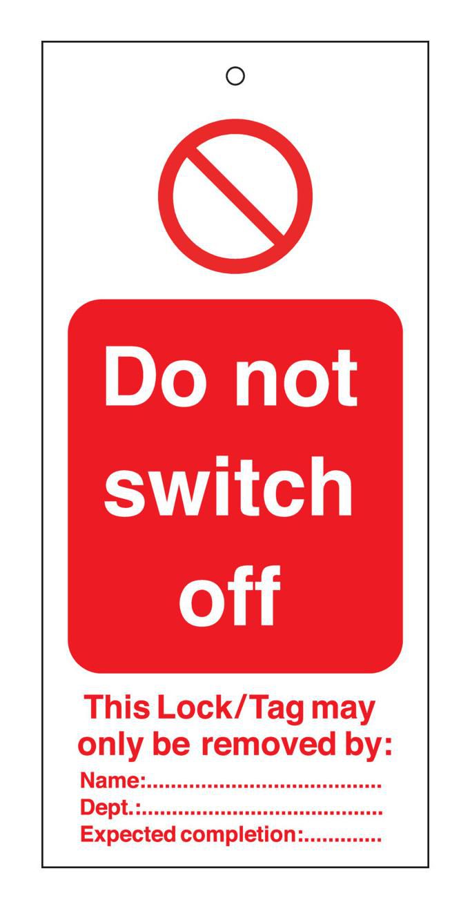 Tagout: Warning Tags