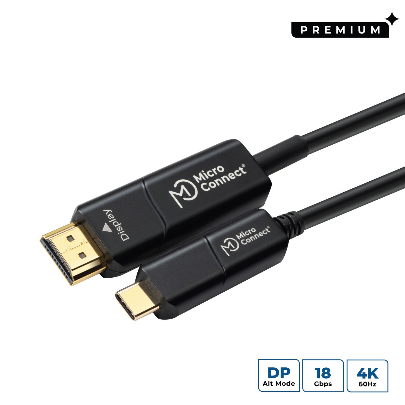 Премиум USB-C HDMI оптоволоконный