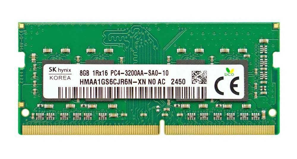 8GB SODIMM 1Rx16 PC4-25600AA 