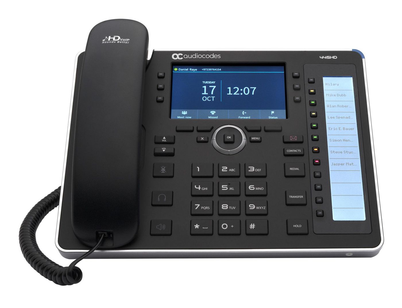 445Hd Ip-Phone Poe Gbe Black