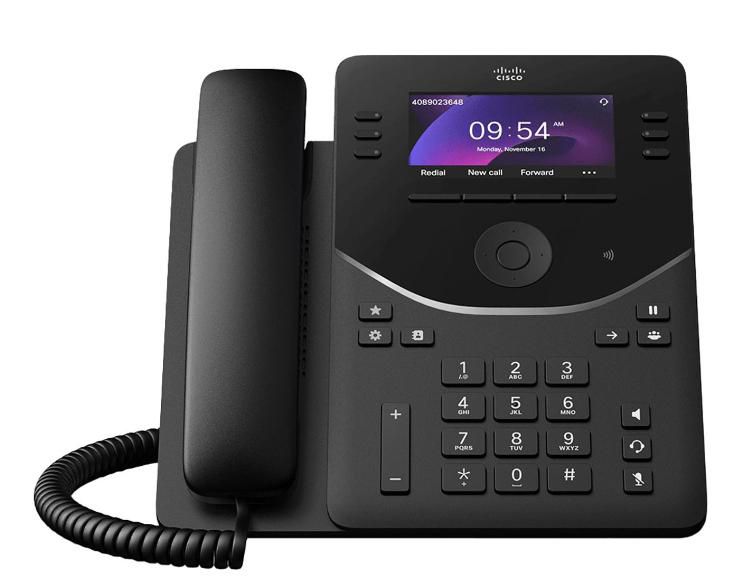Ip Phone Black 6 Lines Lcd