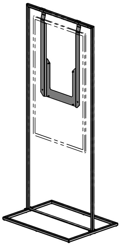 Thin frame stativ for E-Paper 