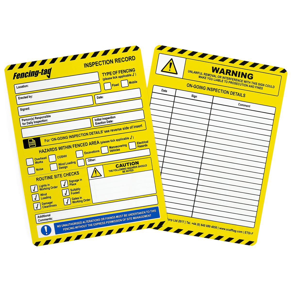 Fencing-tag Inserts