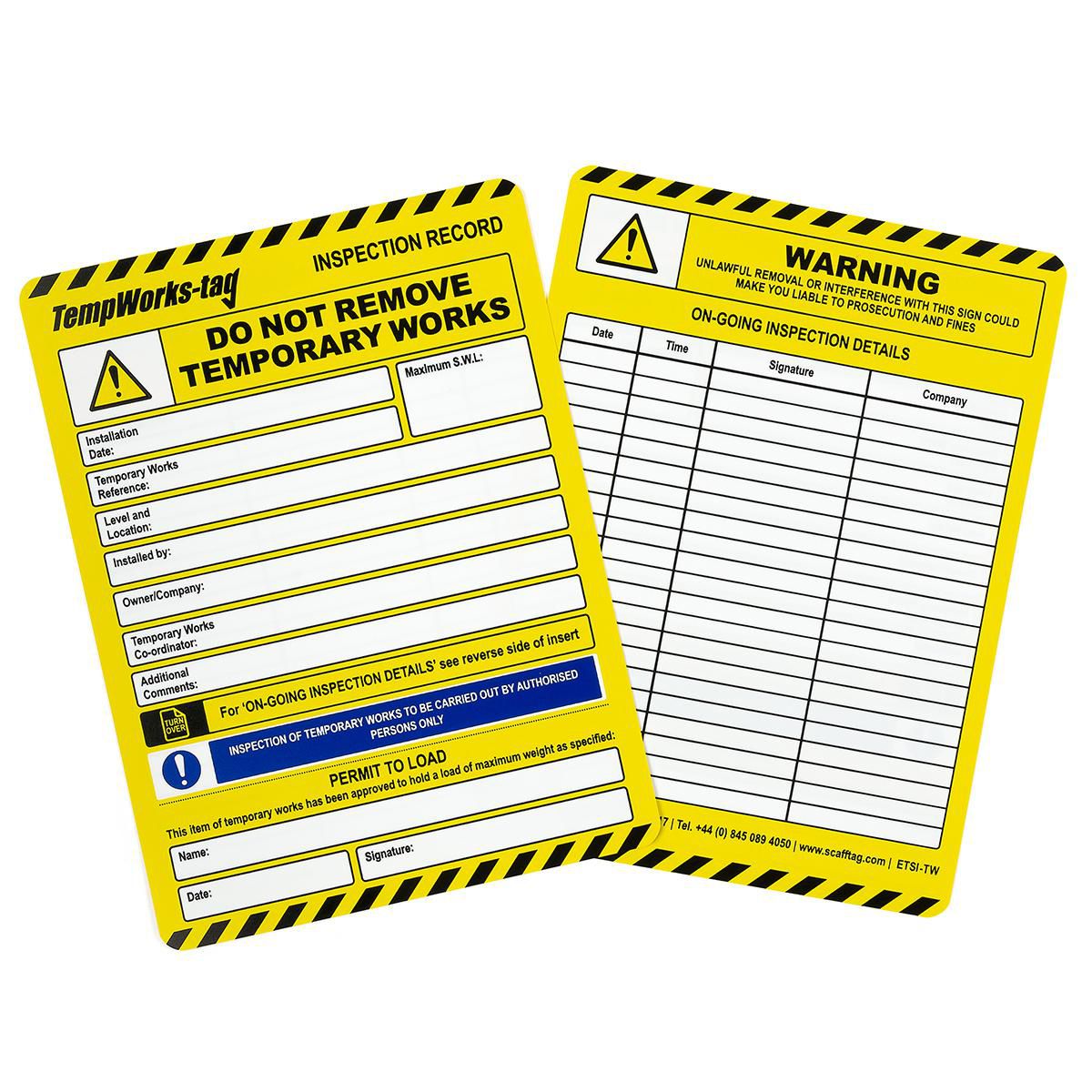 TempWorks-tag inserts
