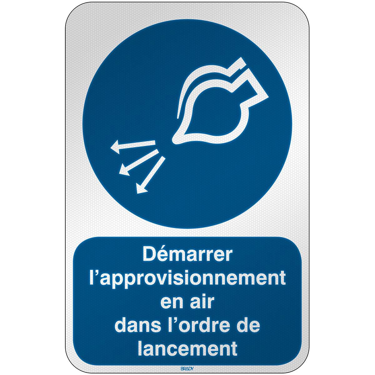 ISO Safety Sign - Start air 