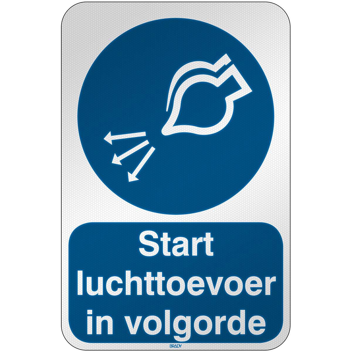 ISO Safety Sign - Start air 