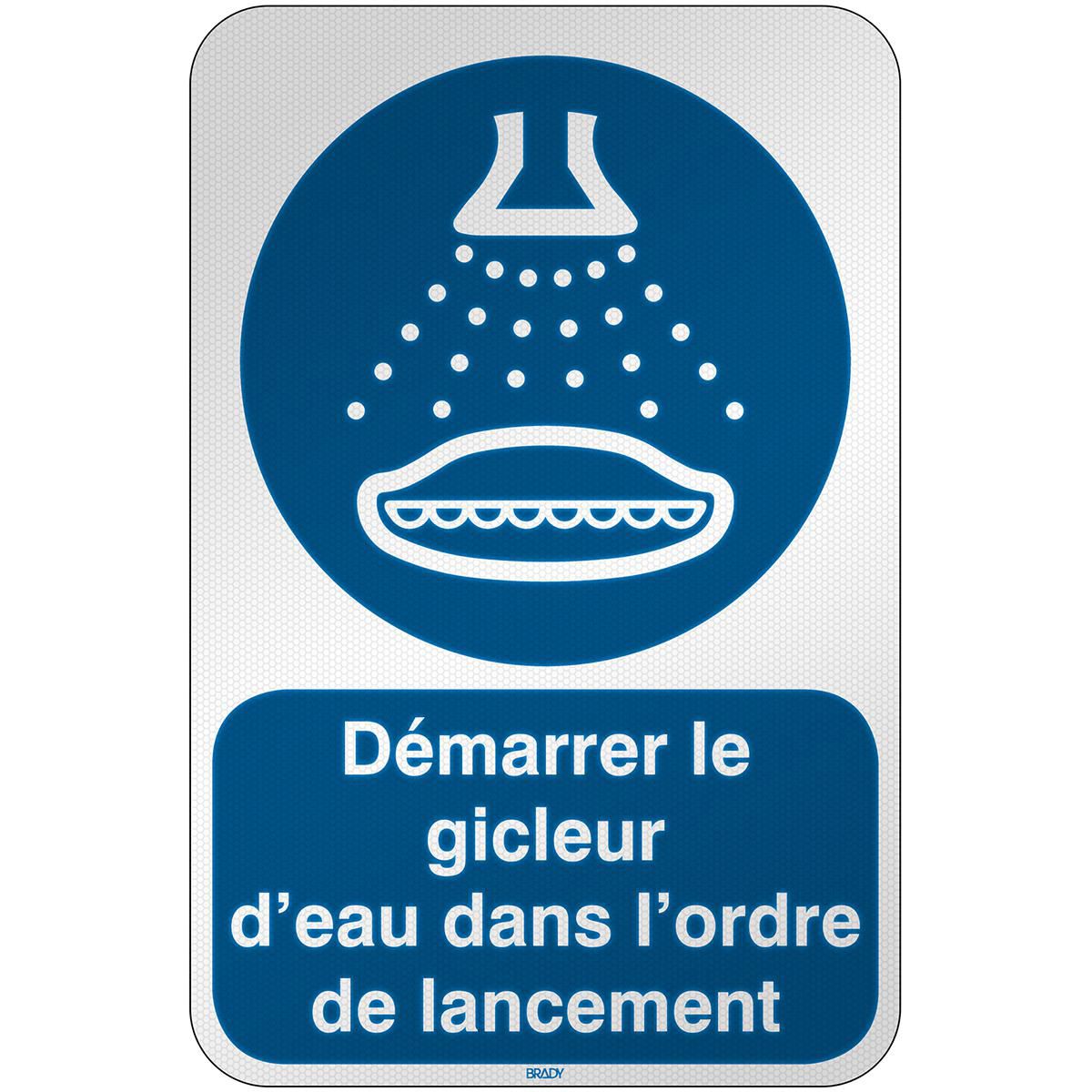 ISO Safety Sign - Start water 