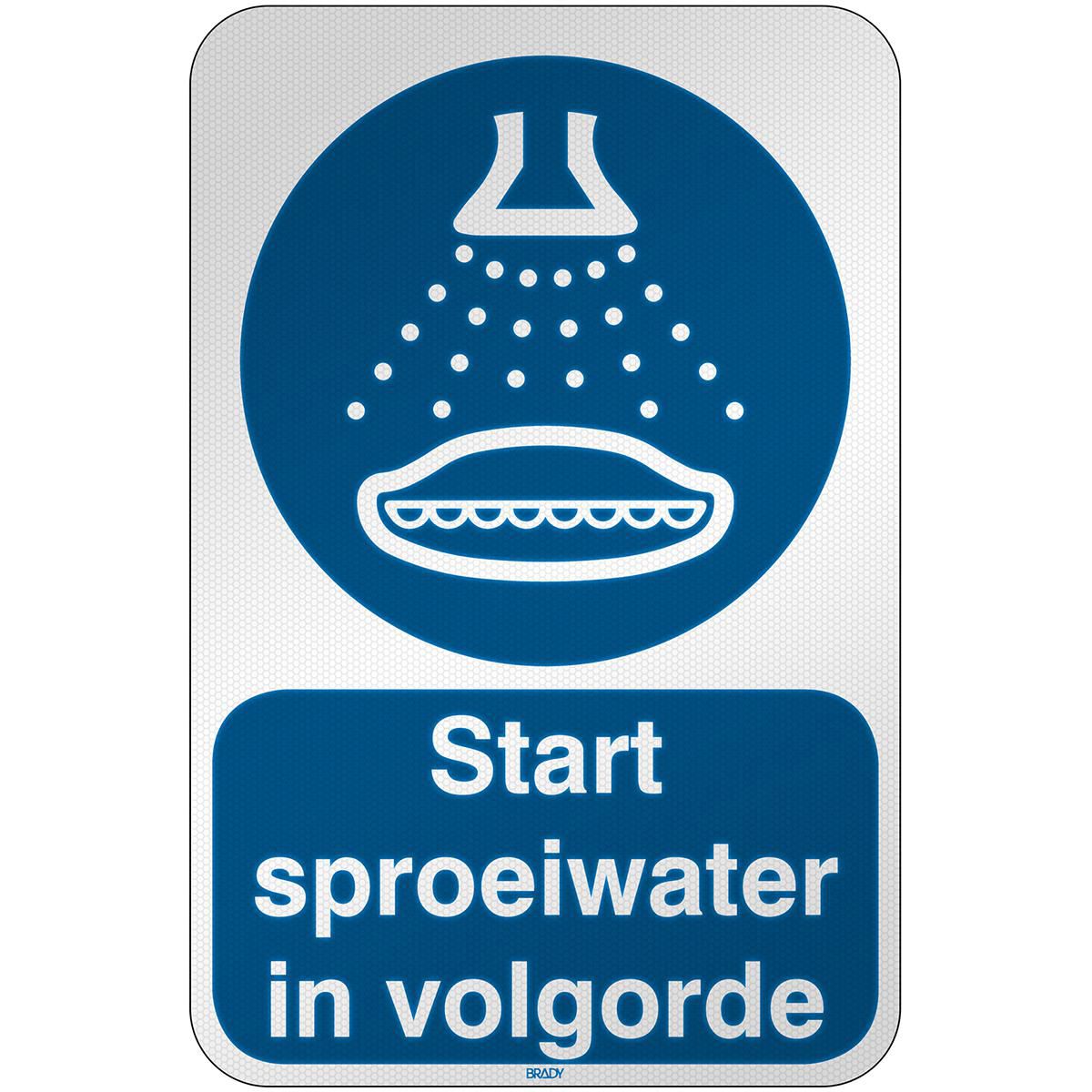 ISO Safety Sign - Start water