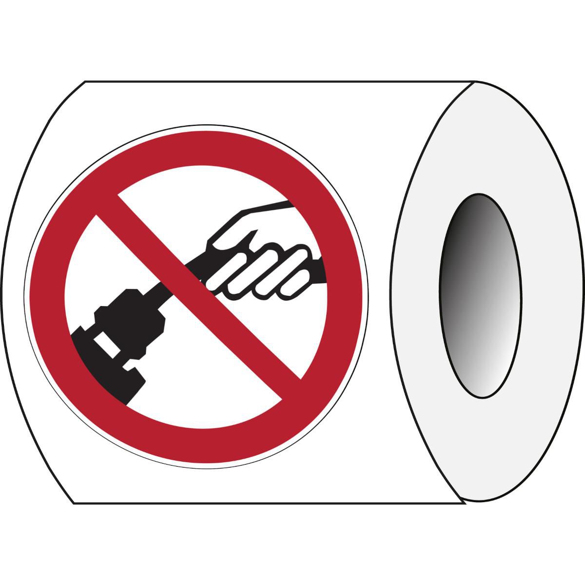 Prohibition Signs on Roll - 