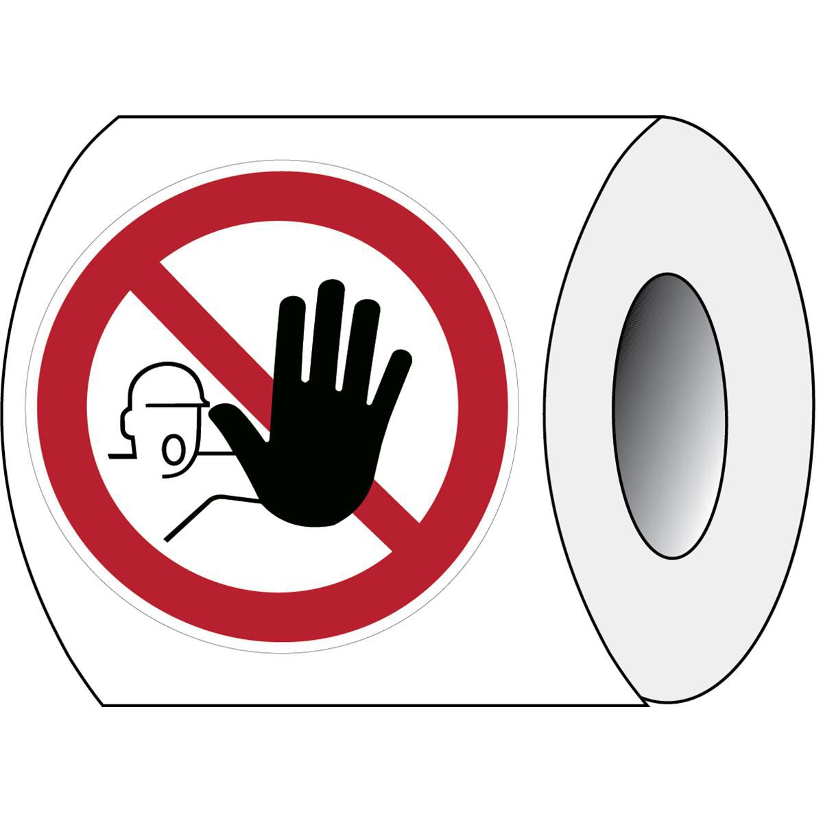 Prohibition Sign on Roll - 