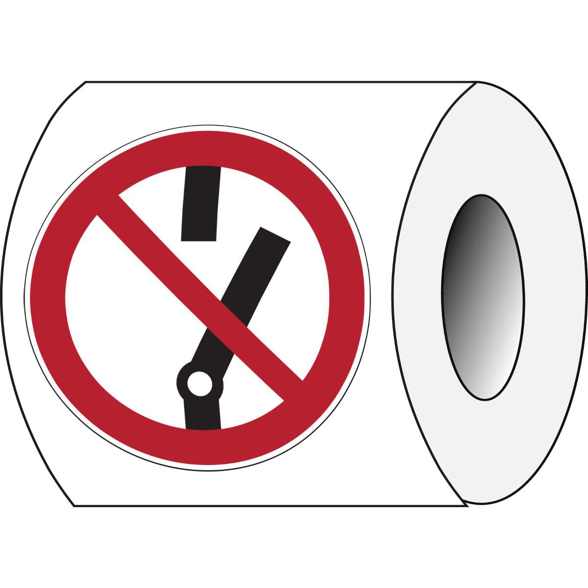 Prohibition Signs on Roll - 