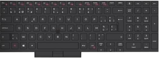 Belgian backlit keyboard for 