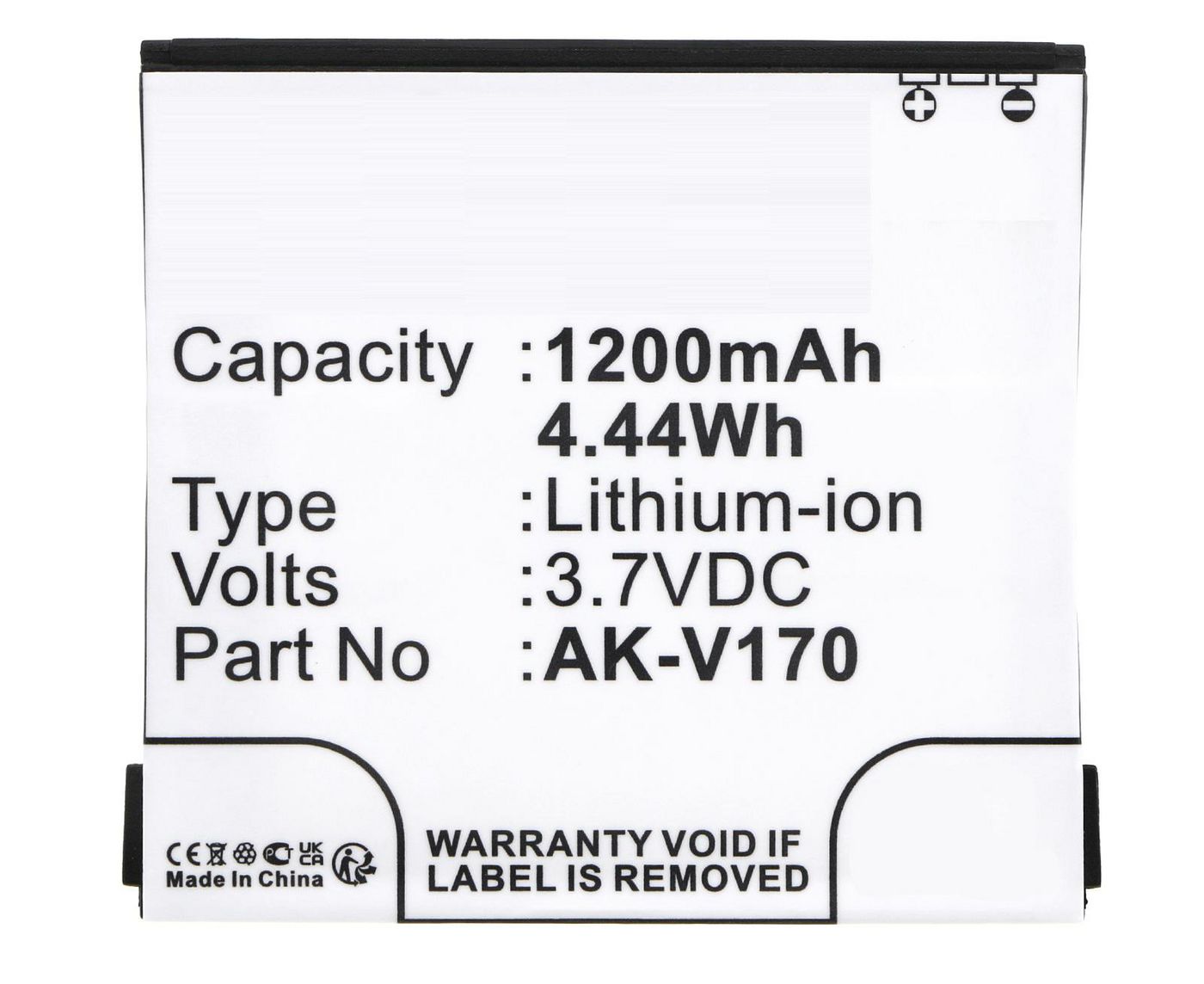 Battery 4.44Wh Li-ion 3.7V