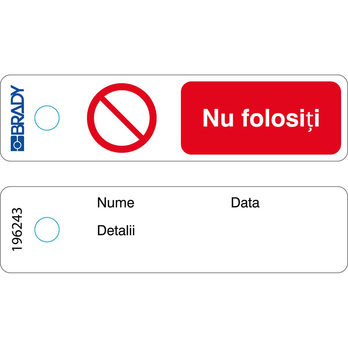 Mini Tag - Do Not Operate - RO