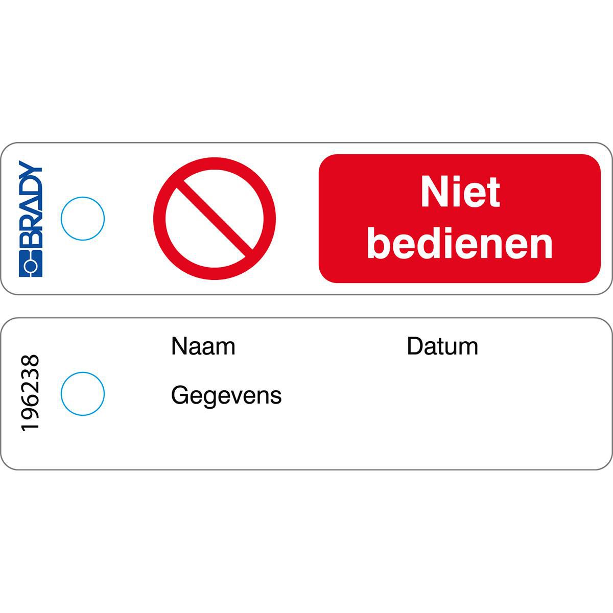 Mini Tag - Do Not Operate - NL