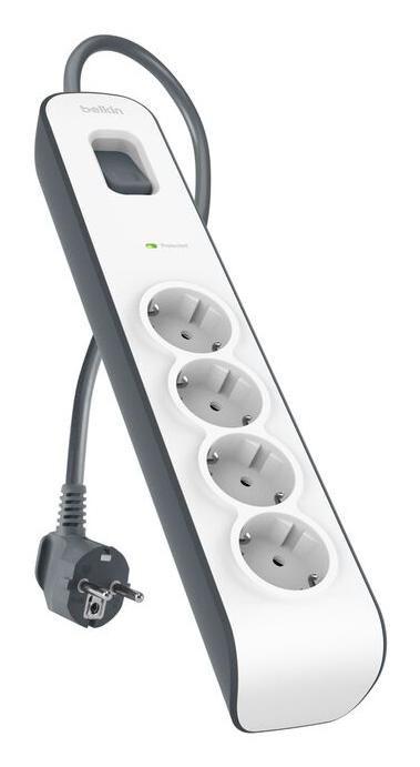 Grey, White 4 Ac Outlet(S) 