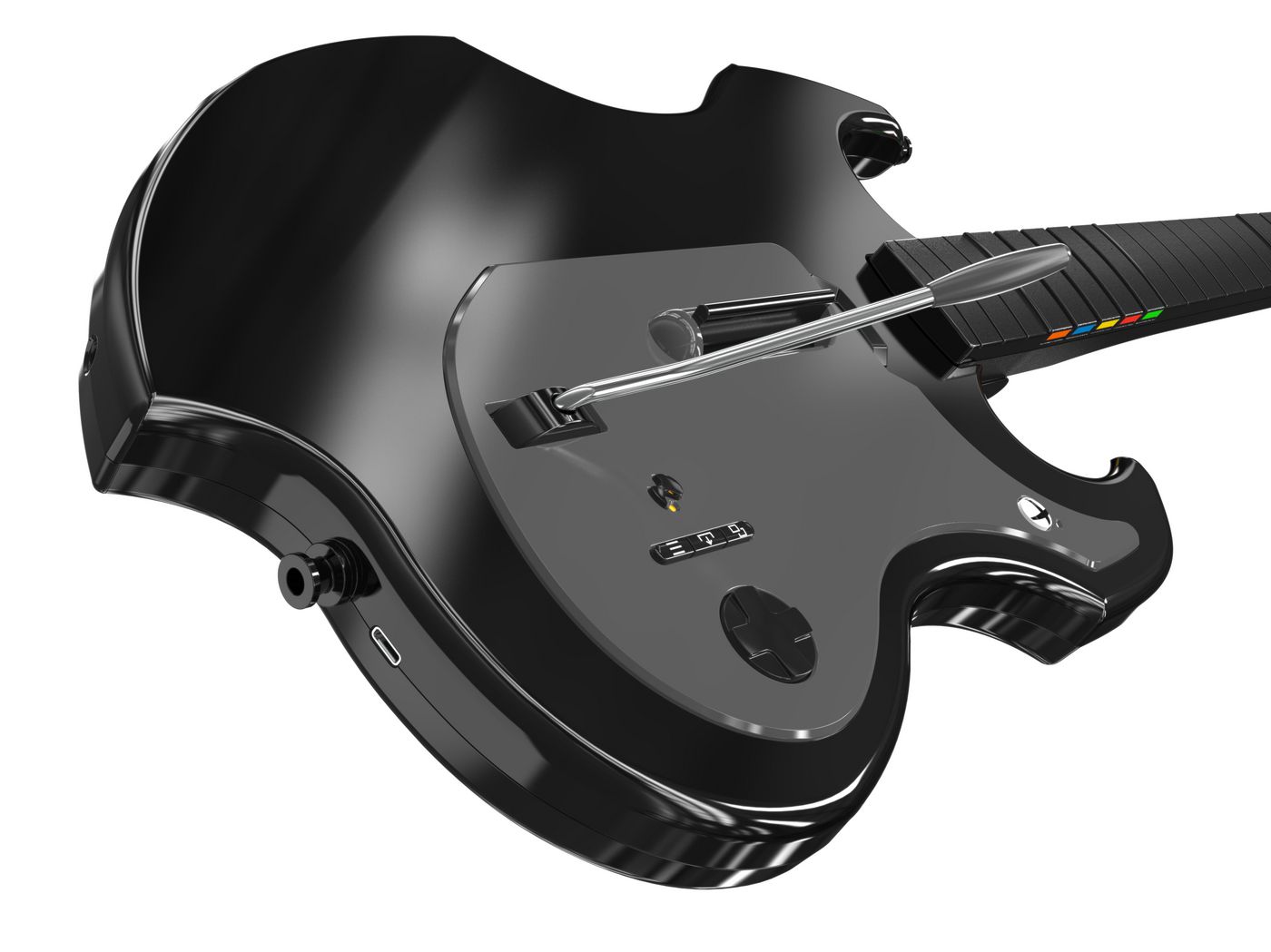 Riffmaster Black, Grey Guitar 