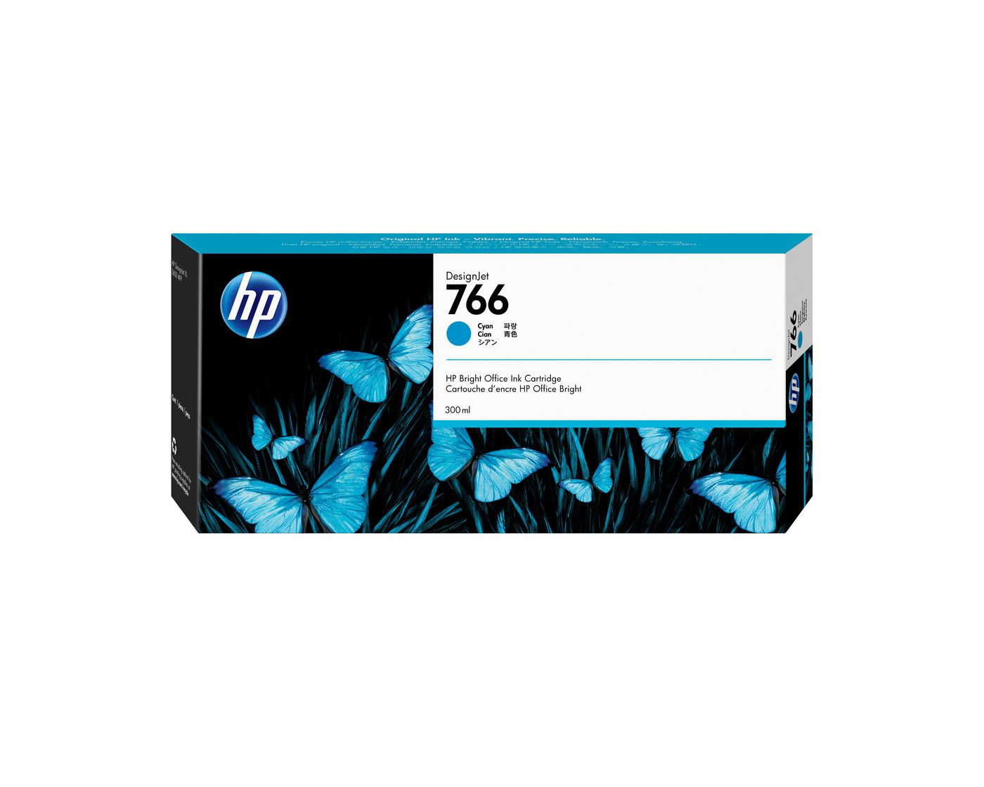 HP 766 300-ML CYAN INKCRTG