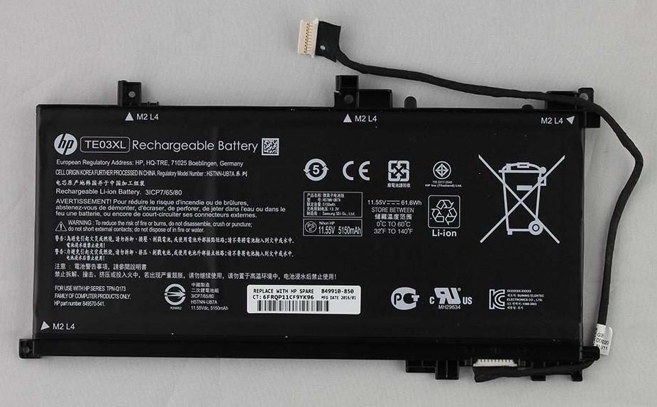Battery 3-Cells 61Wh 5.37Ah