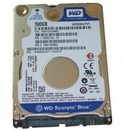 HDD 500GB SATA2-5 5 4K/WD 7mm