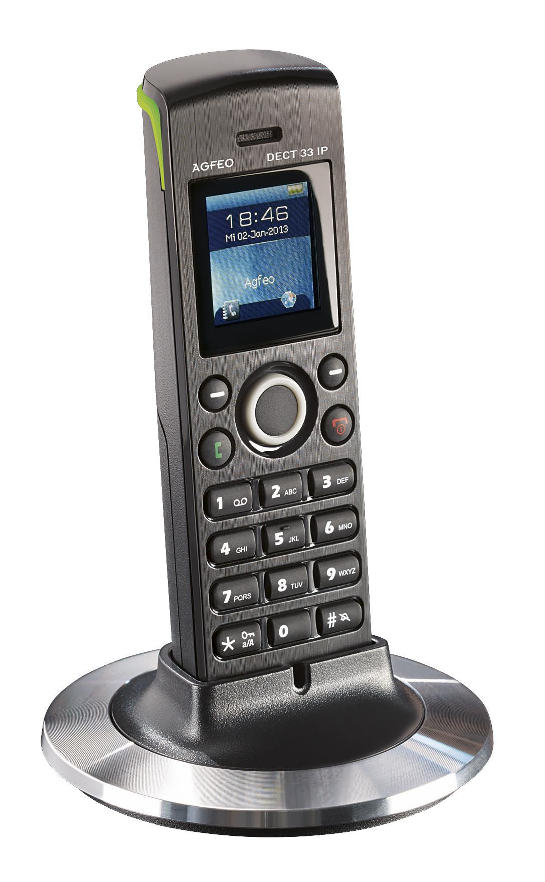 Telefon DECT33 IP schwarz