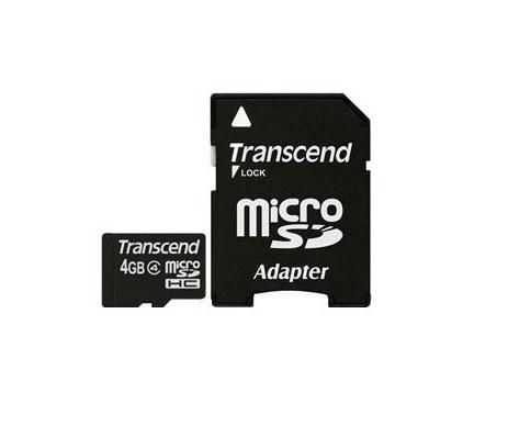 Карта MicroSD SDHC 4GB+Адаптер