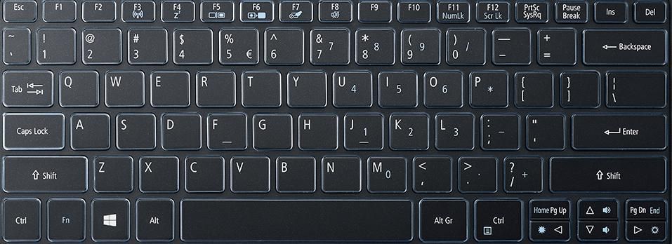 KEYBD.NORDIC.BL.W/TP