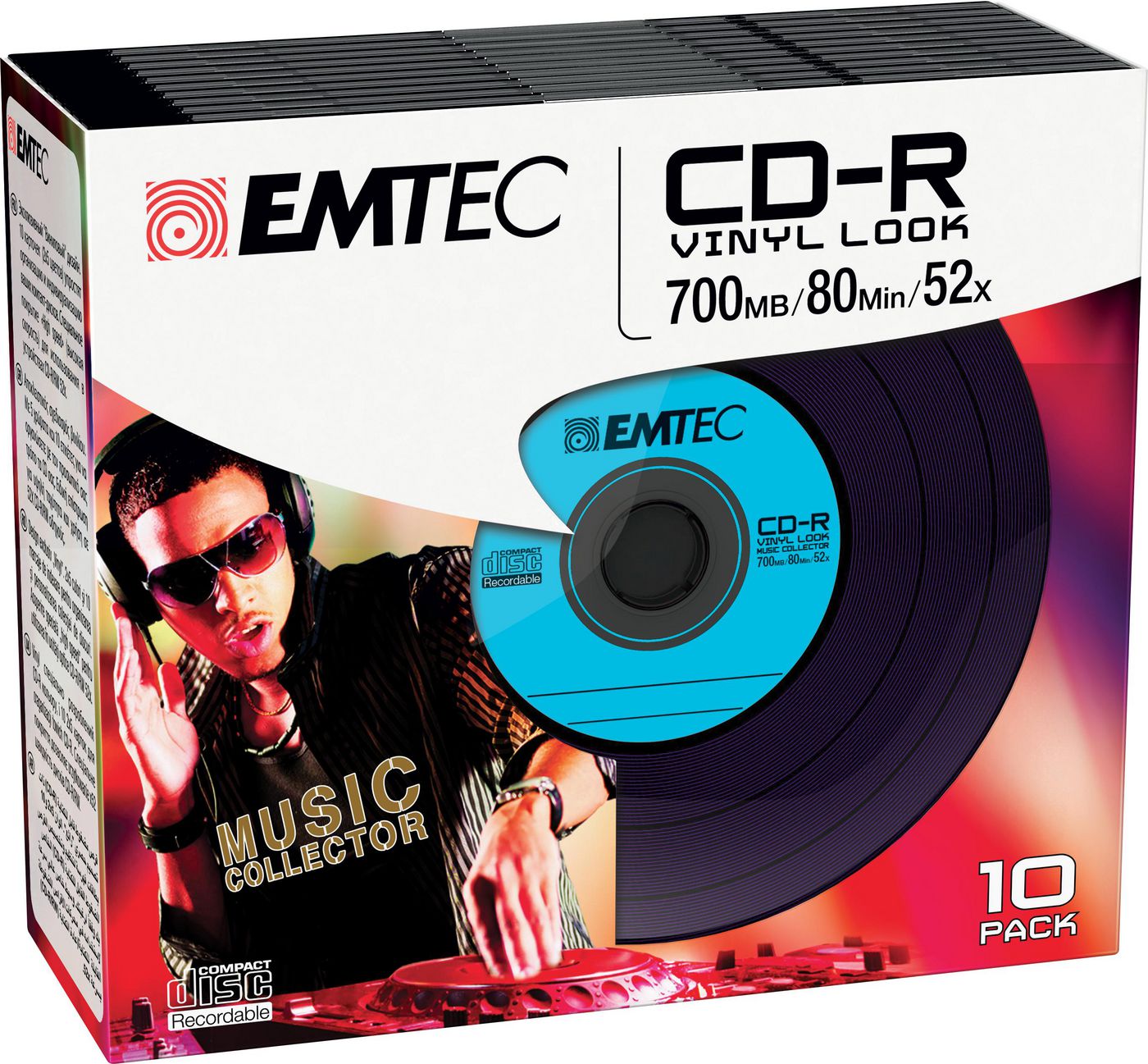 CD-R 700MB 10pcs 52x Vinyl