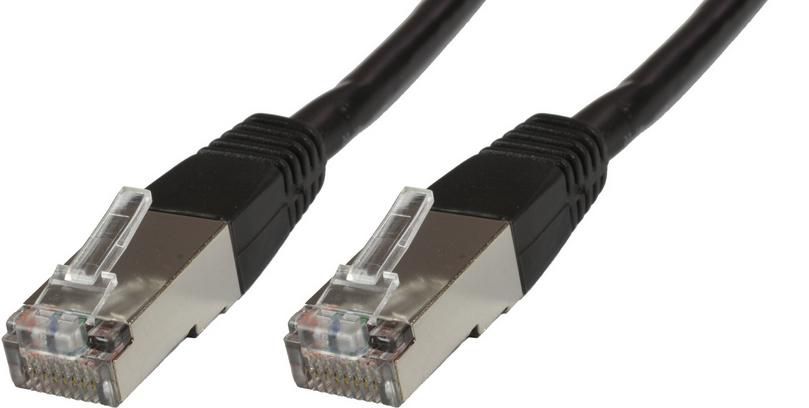 F/UTP CAT6 0.25m Black LSZH