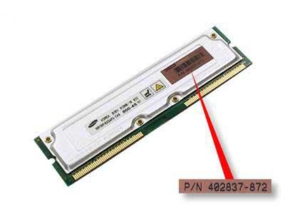 PC800 512MB RDRAM