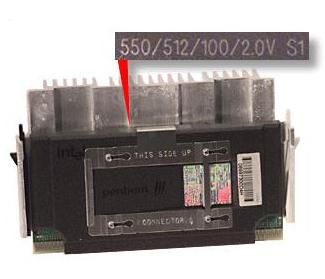 Processor, w/ Heat Sink 550/10
