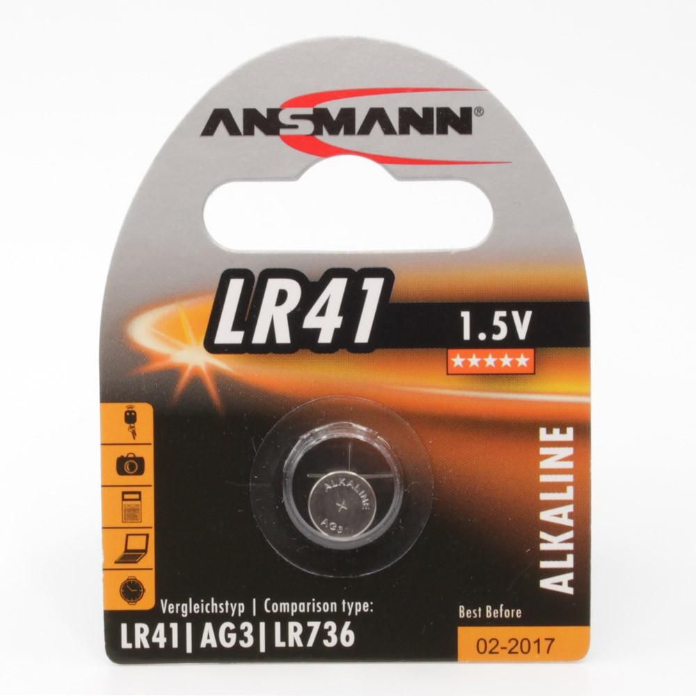 Battery LR41, 1.5 V, Alkaline