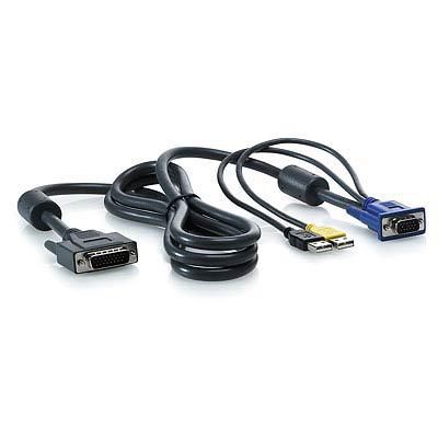 1x4 KVM Console 6ft USB кабель
