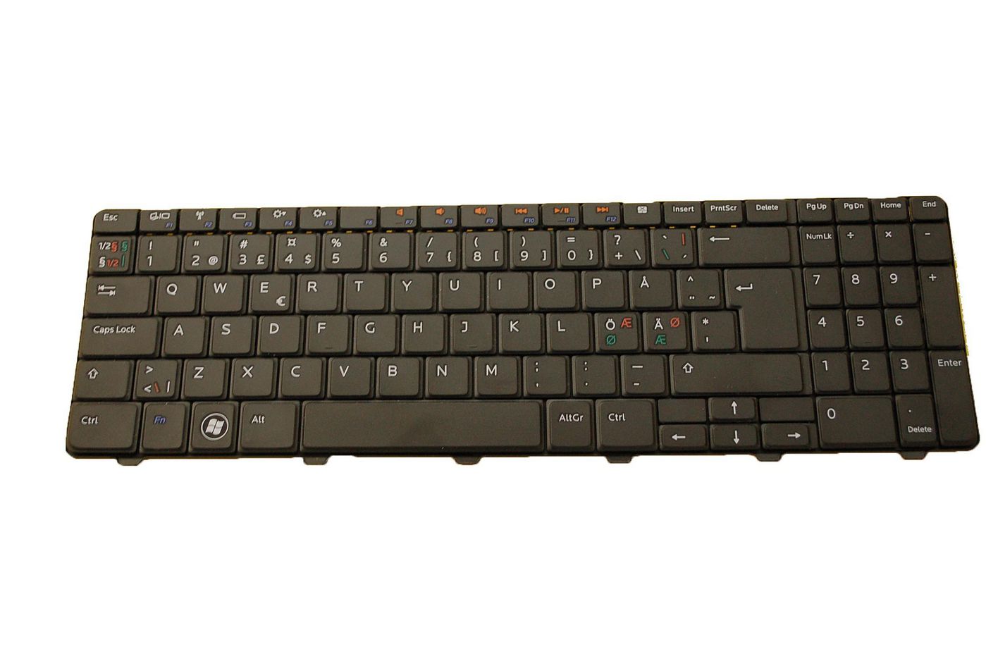 European QWERTY keyboard with 