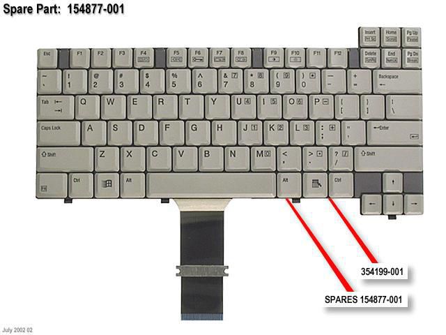 US layout keyboard without