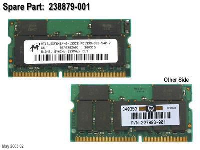 SPS-BD,MEM 512MB,SDRAM,133MHZ