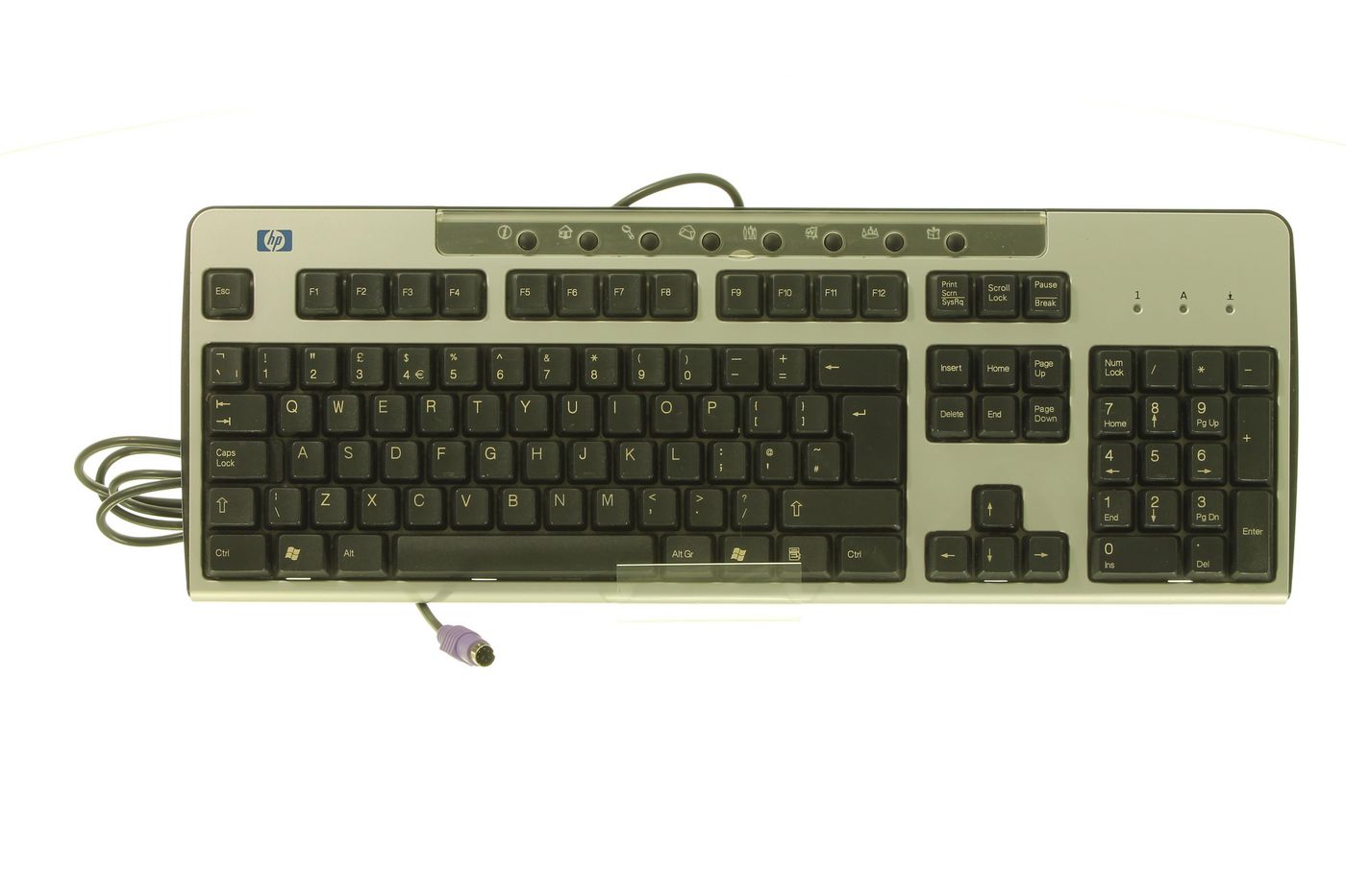 KYBD PS2 CBN/SLVR-UK