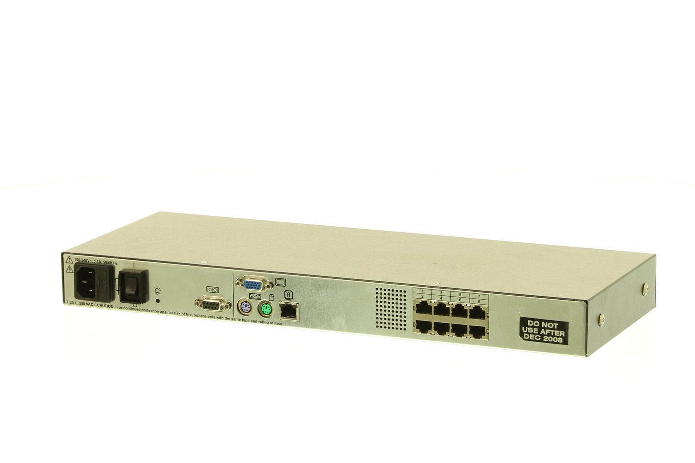 1 X 8-PORT CAT-5 KVM SWITCH