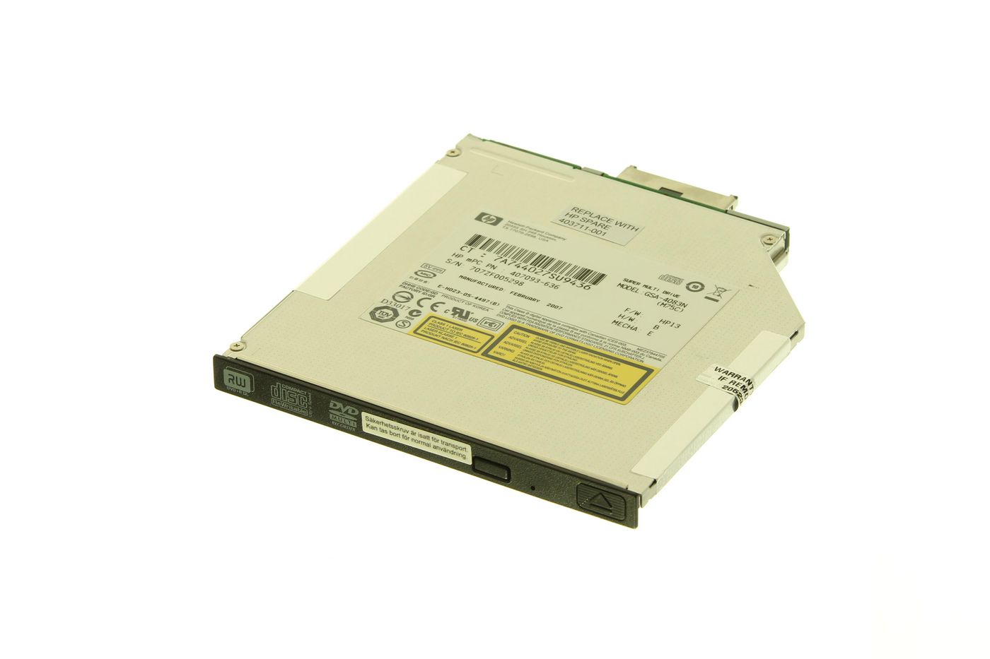 DRV DVD+RW MULTIBAY II