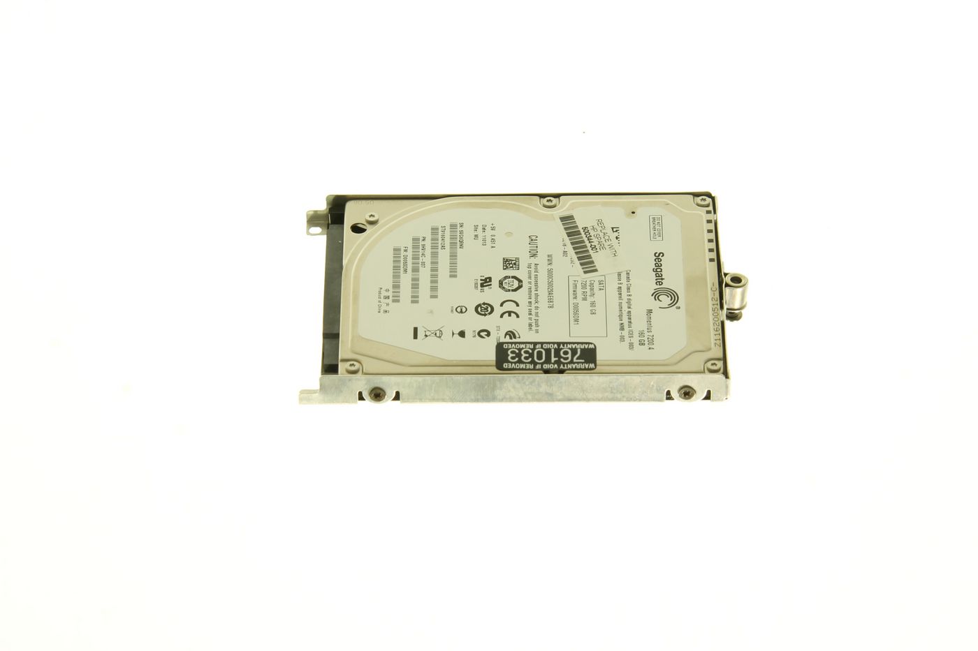 160GB SATA hdd 7200RPM, 2.5in