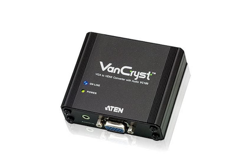 Конвертер VGA в HDMI + аудіо