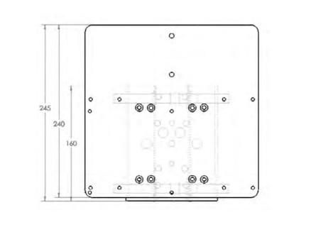 Adaptor plate to allow the