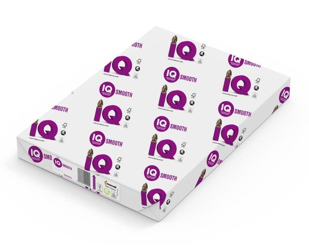Папір офісний А4, 120 г/м2, 500 арк, Smooth IQ Mondi (9003974420530)