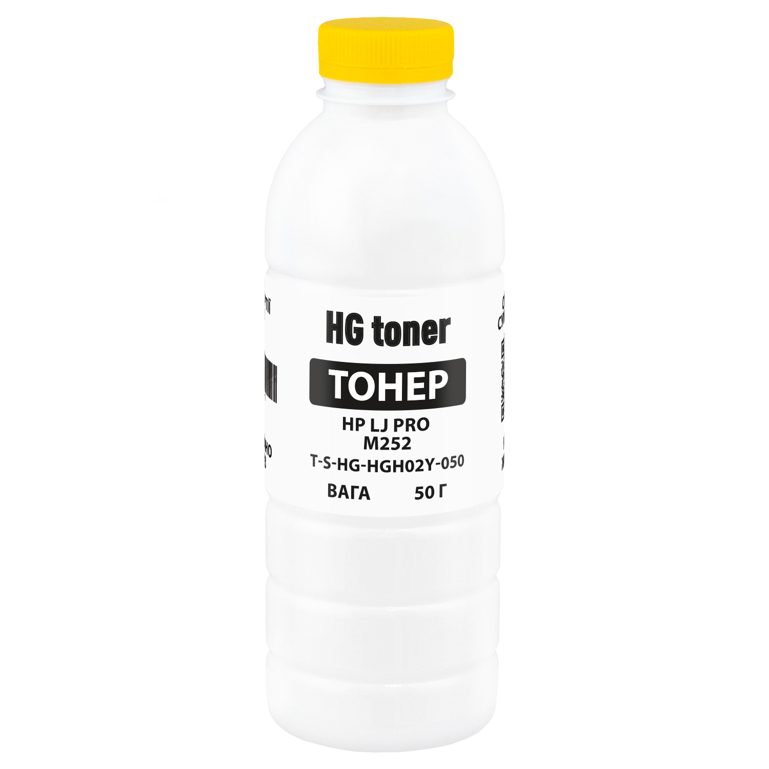 Тонер HP LJ Pro M252 флакон, 50 г, жовтий HG toner (TSM-HGH02Y-050)