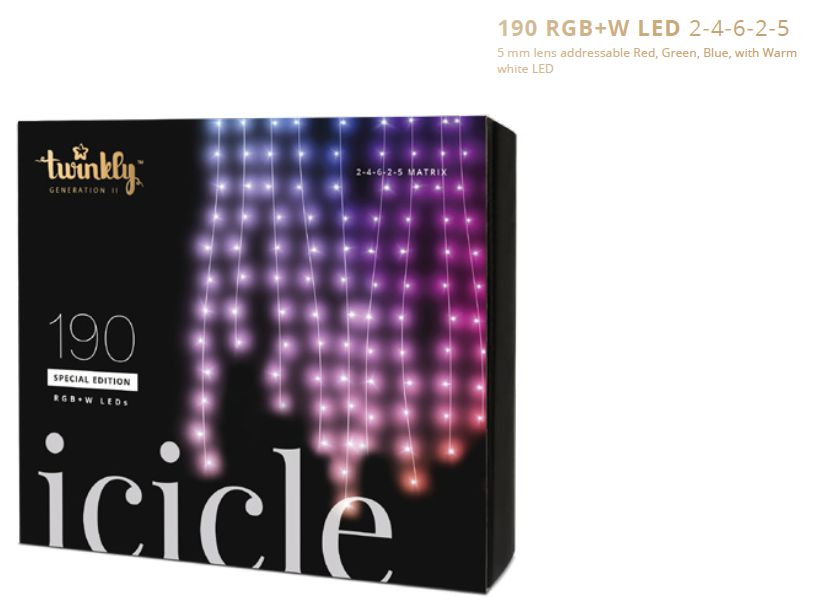 icicle 190 Special LED RGB+W