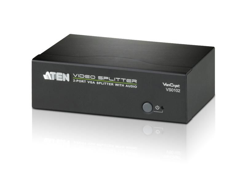 2-Port VGA Splitter with Audio