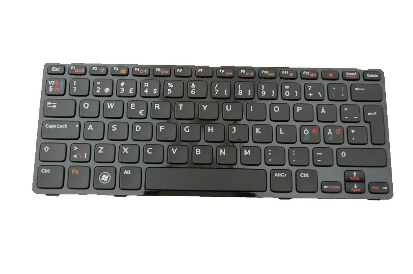Nordic ISO layout keyboard 